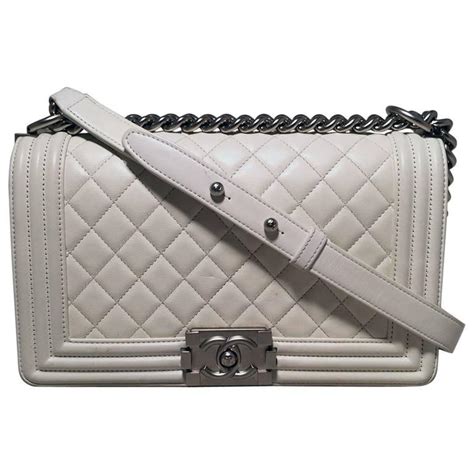 chanel white boy bag price|chanel boy small quilted bag.